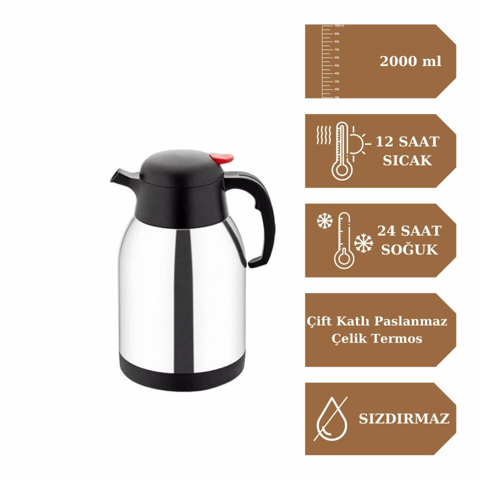 STAR TERMOS - 1,5 Litre Paslanmaz Çelik Termos