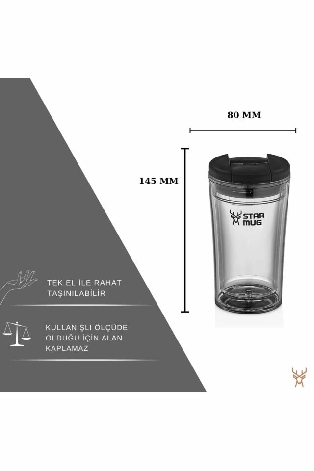 STAR TERMOS - 350 ML ŞEFAF MUG