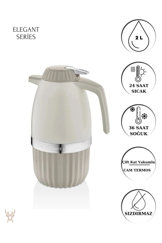 STAR TERMOS - 2 Litre Çift Camlı Vakumlu Termos