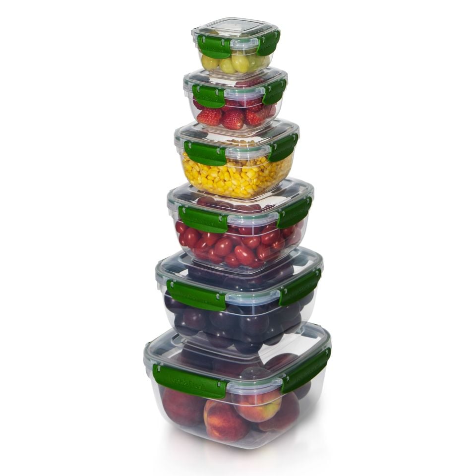 6'lı Set Master Kare Saklama Kabı (275 ml - 500 ml - 900 ml - 1500 ml - 2400 ml - 3750 ml)